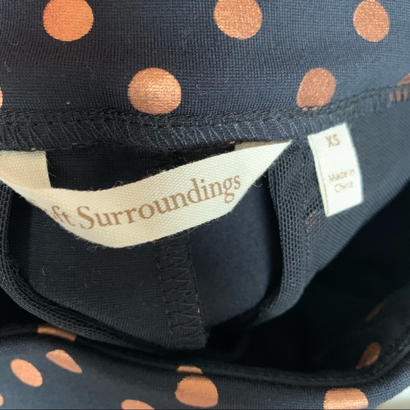 Soft Surroundings XS 2 4 Polka Dot Knit Pants New - Picture 5 of 11